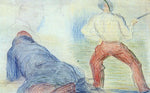  Georges Seurat Soldier Fencing, Another Reclining - Hand Painted Oil Painting
