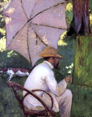  Gustave Caillebotte The Painter under His Parasol - Hand Painted Oil Painting