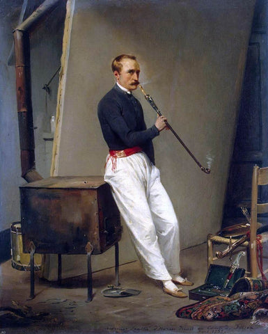  Horace Vernet Self-Portrait - Hand Painted Oil Painting