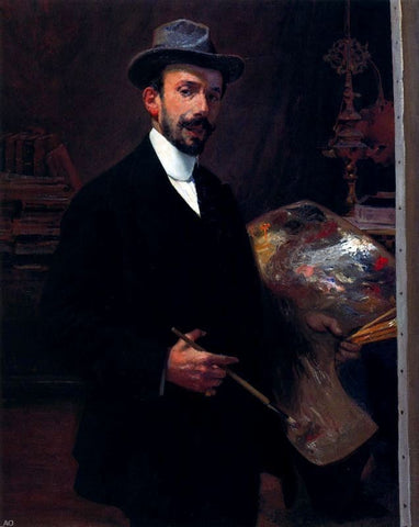  Ignacio Diaz Olano Autorretrato - Hand Painted Oil Painting