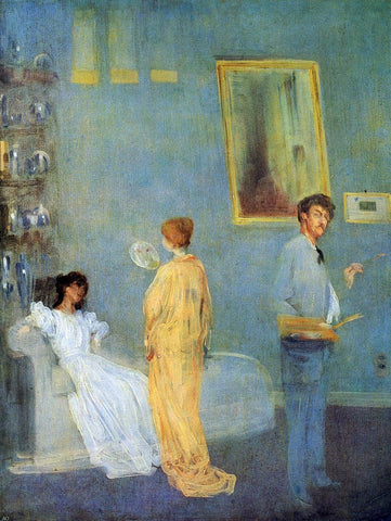  James McNeill Whistler The Artist's Studio (also known as Whistler in His Studio) - Hand Painted Oil Painting