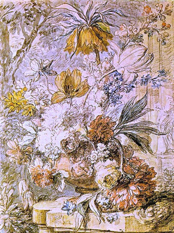  Jan Van Huysum Vase of Flowers - Hand Painted Oil Painting