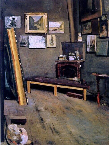  Jean Frederic Bazille Studio of the Rue Visconti - Hand Painted Oil Painting