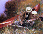  John Singer Sargent Paul Helleu Sketching with His Wife - Hand Painted Oil Painting