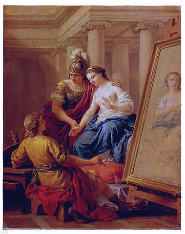  Louis-Jean-Francois Lagrenee The Artist's Model - Hand Painted Oil Painting