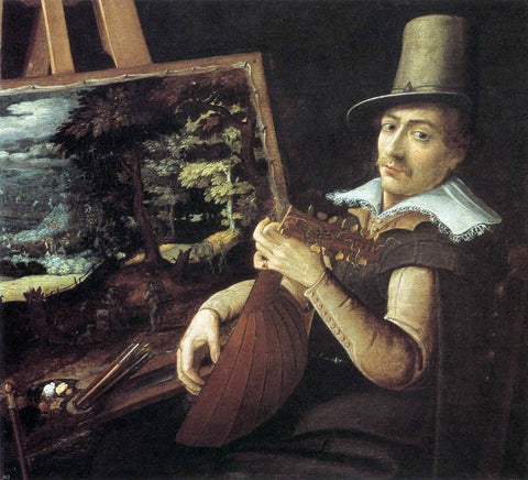  Paul Bril Self-Portrait - Hand Painted Oil Painting