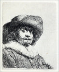  Rembrandt Van Rijn Portrait of a Man with a Broad-Brimmed Hat and a Ruff - Hand Painted Oil Painting