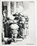  Rembrandt Van Rijn Three Beggars at the Door of a House - Hand Painted Oil Painting
