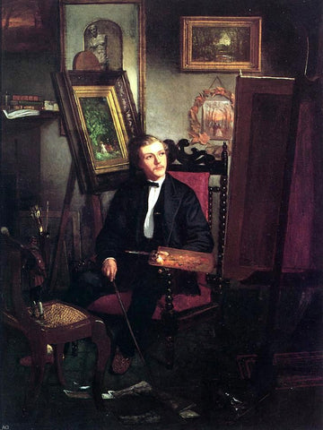  Thomas Hovenden Self Portrait of the Artist in His Studio - Hand Painted Oil Painting