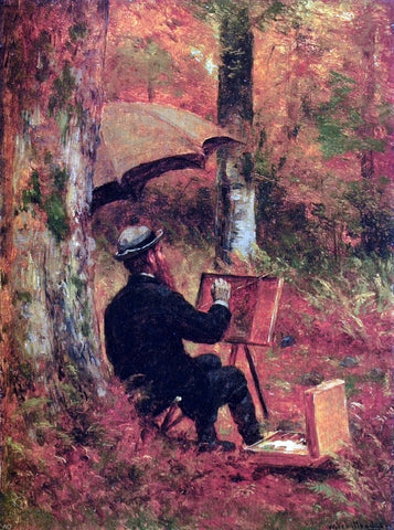  Thomas Worthington Whittredge An Artist at His Easel - Hand Painted Oil Painting