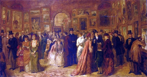  William Powell Frith The Private View, 1881 - Hand Painted Oil Painting
