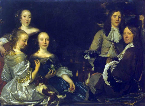  Abraham Van den Tempel Family Portrait - Hand Painted Oil Painting