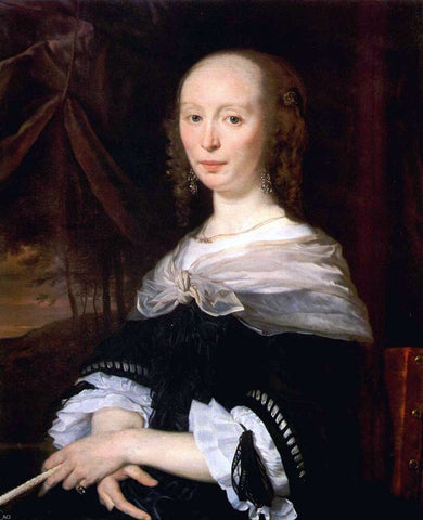  Abraham Van den Tempel Portrait of a Lady - Hand Painted Oil Painting
