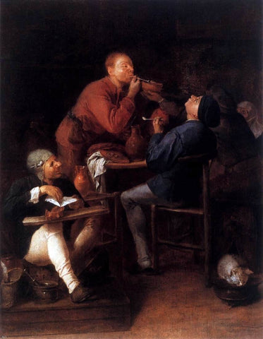  Adriaen Brouwer Peasants of Moerdyck - Hand Painted Oil Painting