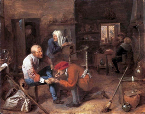  Adriaen Brouwer The Operation - Hand Painted Oil Painting