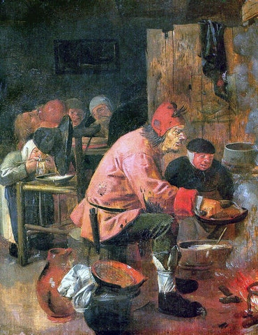  Adriaen Brouwer The Pancake Baker - Hand Painted Oil Painting