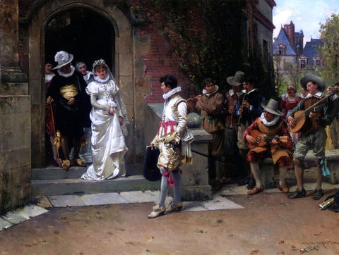  Adrien Moreau After the Wedding - Hand Painted Oil Painting