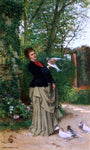  Adrien Moreau The Favorite Bird - Hand Painted Oil Painting