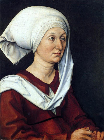  Albrecht Durer Portrait of Barbara Durer - Hand Painted Oil Painting