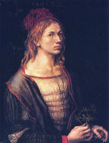  Albrecht Durer Self Portrait at 22 - Hand Painted Oil Painting
