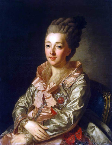 Alexander Roslin Portrait of Grand Duchess Natalia Alexeyevna - Hand Painted Oil Painting