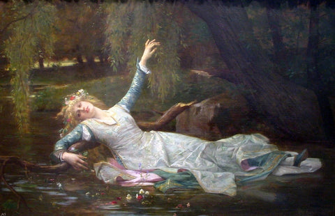  Alexandre Cabanel Ophelia - Hand Painted Oil Painting