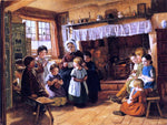  Alfred Rankley The Village School - Hand Painted Oil Painting