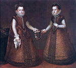  Alonso Sanchez Coello Infantas Isabel Clara Eugenia and Catalina Micaela - Hand Painted Oil Painting