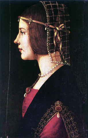 Ambrogio De Predis Portrait of a Woman - Hand Painted Oil Painting