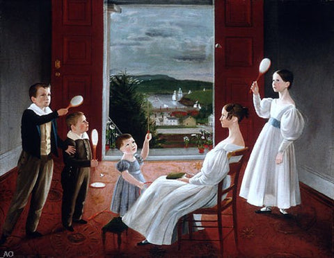  Ambrose Andrews The Children of Nathan Starr - Hand Painted Oil Painting