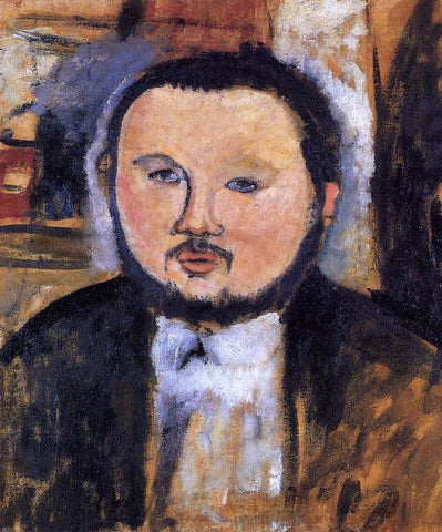  Amedeo Modigliani Portrait of Diego Rivera - Hand Painted Oil Painting
