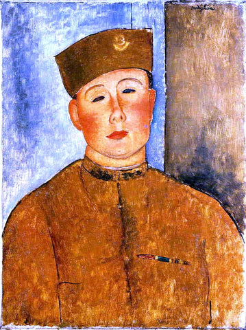  Amedeo Modigliani The Zouave - Hand Painted Oil Painting