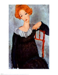  Amedeo Modigliani Women with Red Hair - Hand Painted Oil Painting