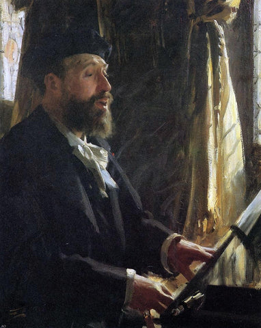  Anders Zorn A Portrait of Jean-Baptiste Faure - Hand Painted Oil Painting