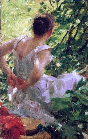  Anders Zorn Woman Dressing - Hand Painted Oil Painting