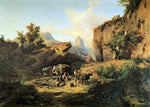  Andres Marko Landscape with Charcoal Burners - Hand Painted Oil Painting