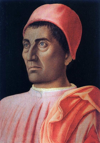  Andrea Mantegna Portrait of the Protonary Carlo de' Medici - Hand Painted Oil Painting