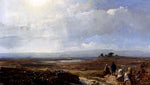 Andreas Schelfhout Travellers In An Extensive Landscape - Hand Painted Oil Painting