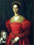  Agnolo Bronzino A Young Woman and her Little Boy - Hand Painted Oil Painting