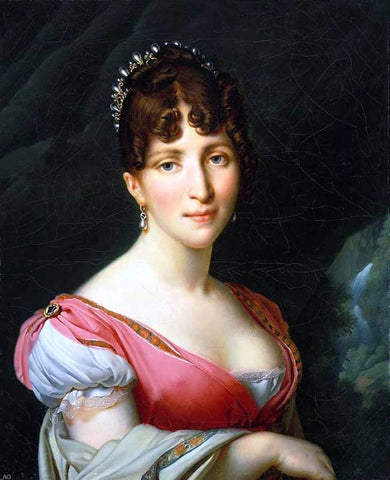  Anne-Louis Girodet De Roucy-Triosson Portrait of Queen Hortense - Hand Painted Oil Painting