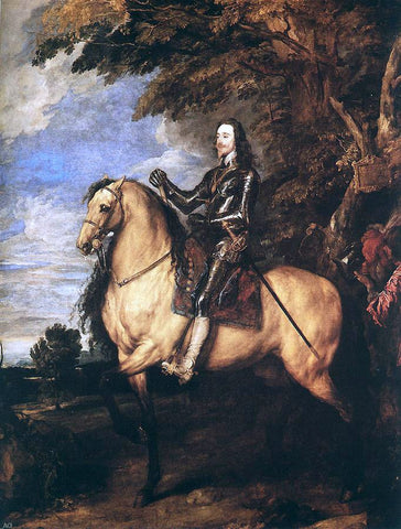 Sir Antony Van Dyck Charles I on Horseback - Hand Painted Oil Painting
