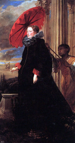  Sir Antony Van Dyck Marchesa Elena Grimaldi - Hand Painted Oil Painting