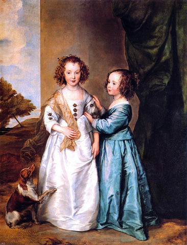  Sir Antony Van Dyck Philadelphia and Elizabeth Wharton - Hand Painted Oil Painting
