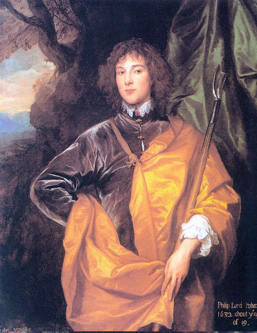  Sir Antony Van Dyck Philip, Fourth Lord Wharton - Hand Painted Oil Painting