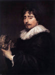  Sir Antony Van Dyck Portrait of the Sculptor Duquesnoy - Hand Painted Oil Painting