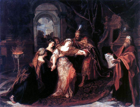  Antoine Coypel The Swooning of Esther - Hand Painted Oil Painting