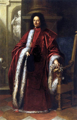 Antonio Bellucci Portrait of a Procurator - Hand Painted Oil Painting
