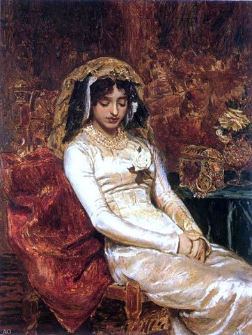  Antonio Munoz Degrain Mujer Sentada - Hand Painted Oil Painting