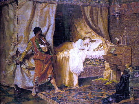  Antonio Munoz Degrain Otelo y Desdemona - Hand Painted Oil Painting
