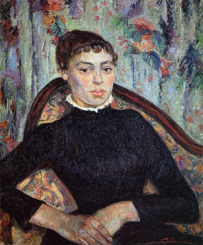  Armand Guillaumin Portrait of a Young Girl - Hand Painted Oil Painting